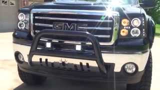HD VIDEO 13 GMC SIERRA BLACK WIDOW EDITION 4X4 CREW CAB USED BLACK FOR SALE SEE WWW SUNSETMOTORS COM Black Widow Package Gmc