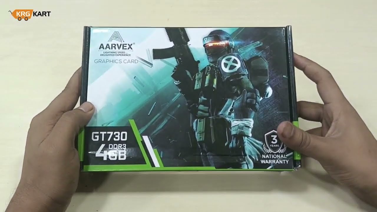 video AARVEX NVIDIA GeForce GT 730 4GB DDR3 Graphics Card