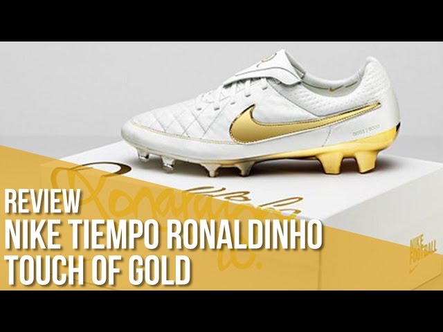 Review chuteira Nike Tiempo Legend Ronaldinho Gaúcho Touch of Gold