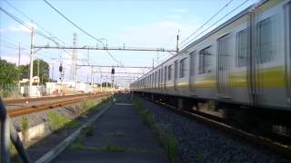 EF81 134+E231系ミツB6編成　吉川美南通過 ローアングル