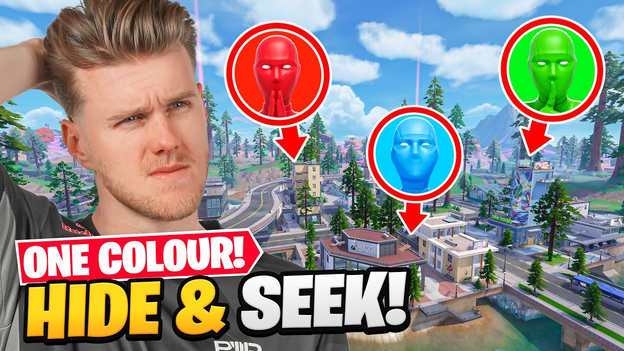 Hide and Seek BUT We have ONE COLOUR!