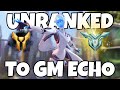 Educational unranked to gm echo  overwatch 2