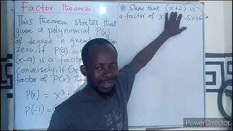 Introduction to Factor Theorem || Polynomial Function