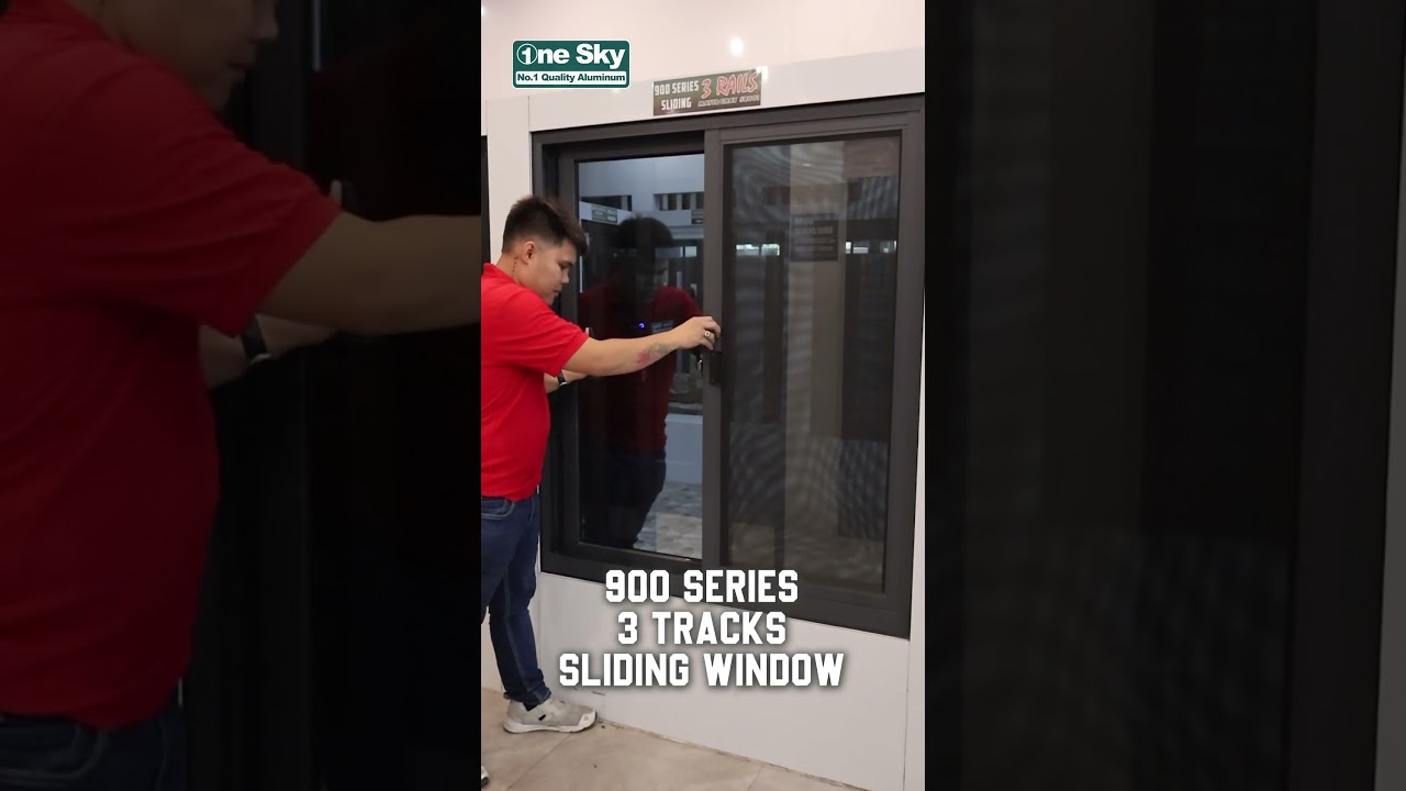 The new aluminum window 