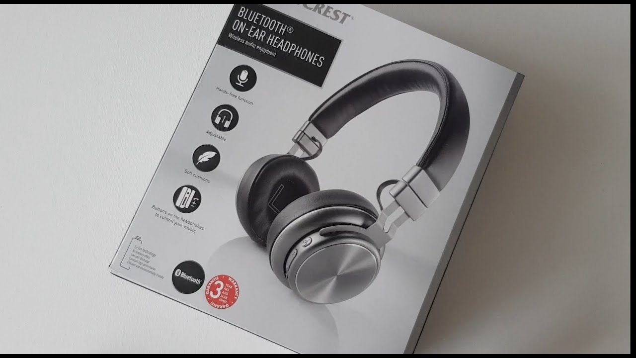 SilverCrest Bluetooth On-Ear Headphones SBKP 1 A3 - YouTube