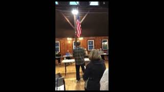A COMMUNITY MEMBER HAS BEEN ARRESTED AT A DATA CENTER HEARING IN ANDOVER NJ!