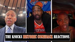 Stephen A Smith, Gilbert Arenas, Starbury & MORE GO CRAZY After Knicks Epic 29 Pt Comeback