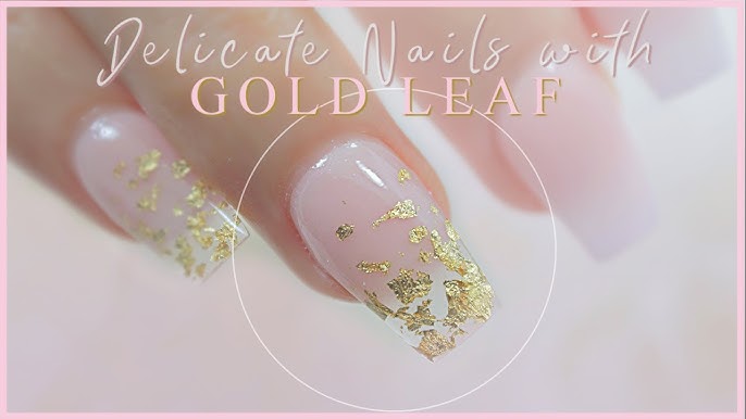 Loose Gold Leaf on Nails 