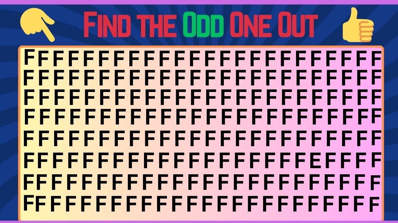 Find The Odd One Out - Numbers and Letters Edition | Find The Odd Emoji ...