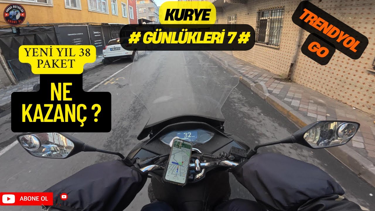 TRENDYOL GO YENİ ZAM ? # KURYE GÜNLÜKLERİ 7 # 38 PAKET KAZANÇ ?