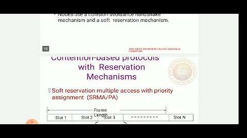 UNIT II CONTENTION BASED PROTOCOLS