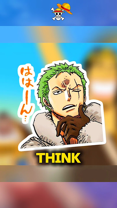 Zoro suggested something else