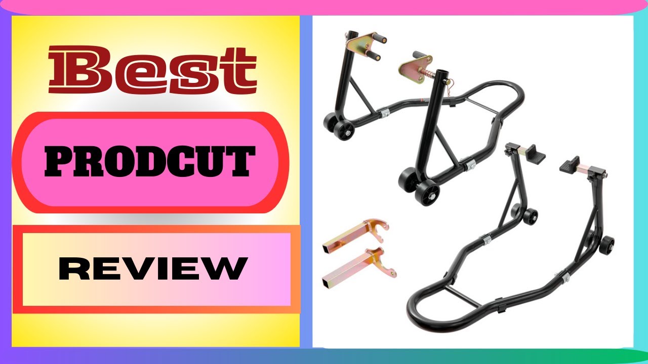 SucceBuy Motorcycle Stand Lift 850lbs Front Rear Combo Stand Lift Stand Front&Rear