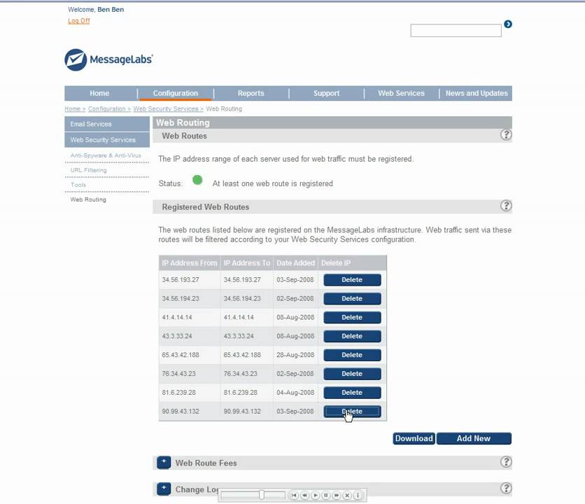 Managed Anti Spam - SSIP - self service ip