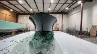 SEACRAFT CC 23CHULL/INTERIOR PAINT AWLGRIP "DARK GREEN/CLEAR COAT"