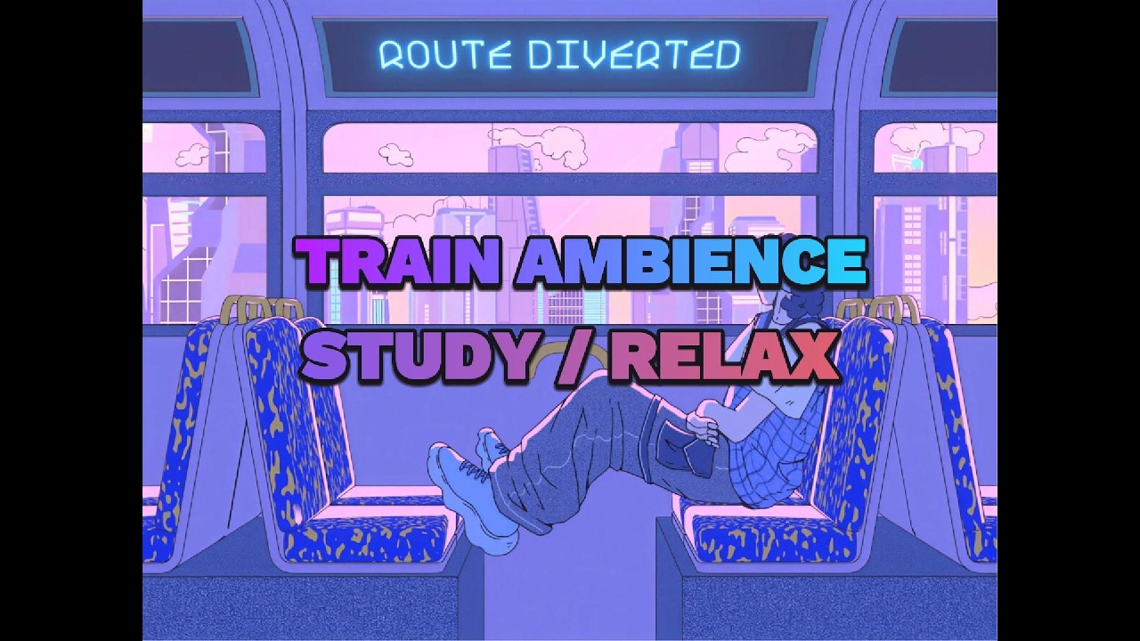 Train Ride Ambience 🚆 | Girl Window Mood 1hour