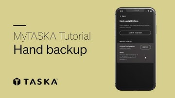 MyTASKA Tutorial - Backing up your hand