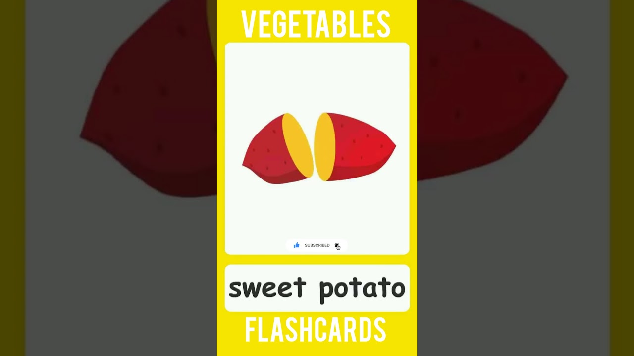 vegetables vocabulary flashcards 