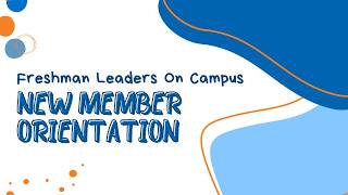 FLOC Orientation Presentation Fall 2025