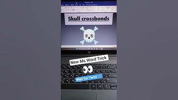 ☠️ Skull Crossbones Emoji Trick in MS Word | #msword #shorts #tipsandtricks