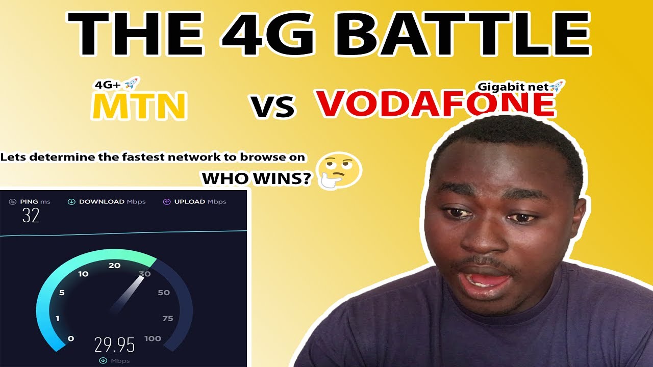 MTN GHANA VS VODAFONE GHANA 4G INTERNET SPEED BATTLE