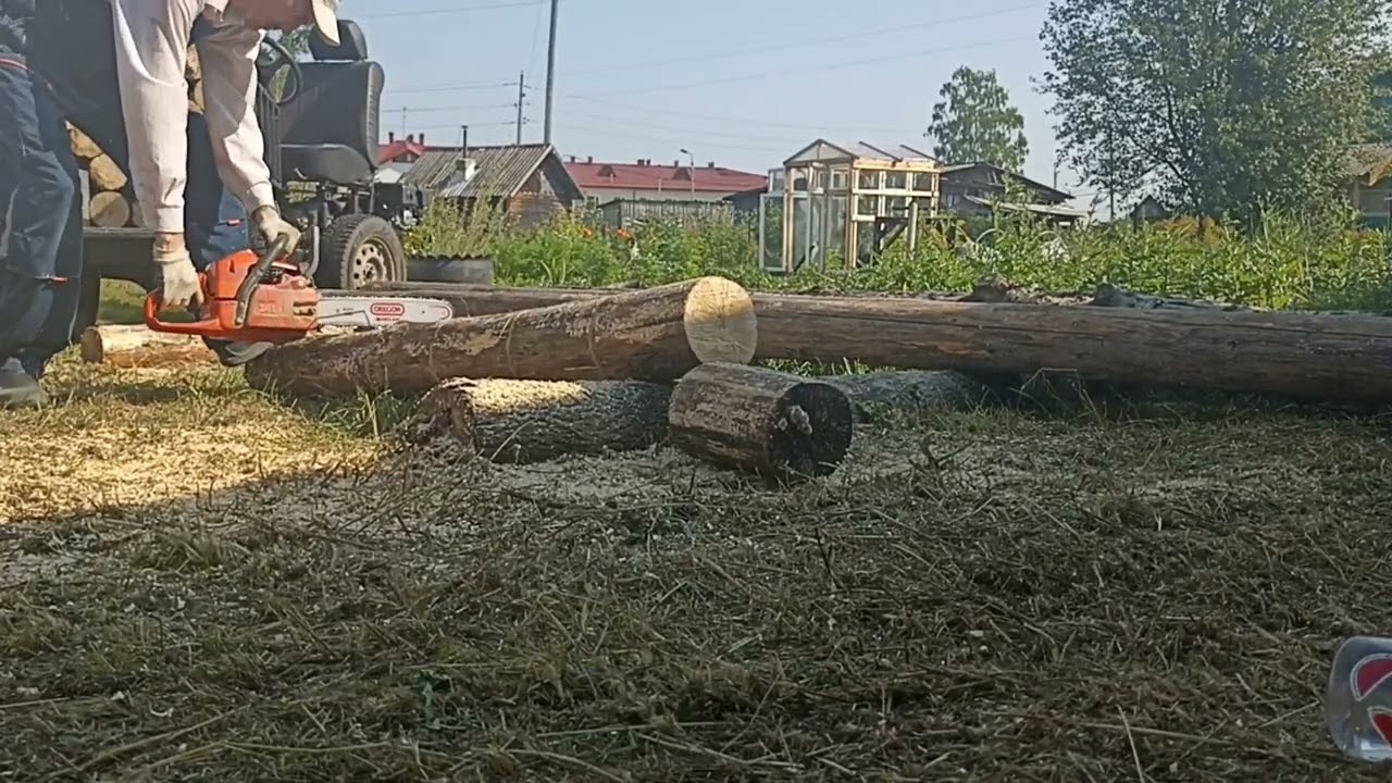 Пилим дрова точно в размер. Лайхак - YouTube