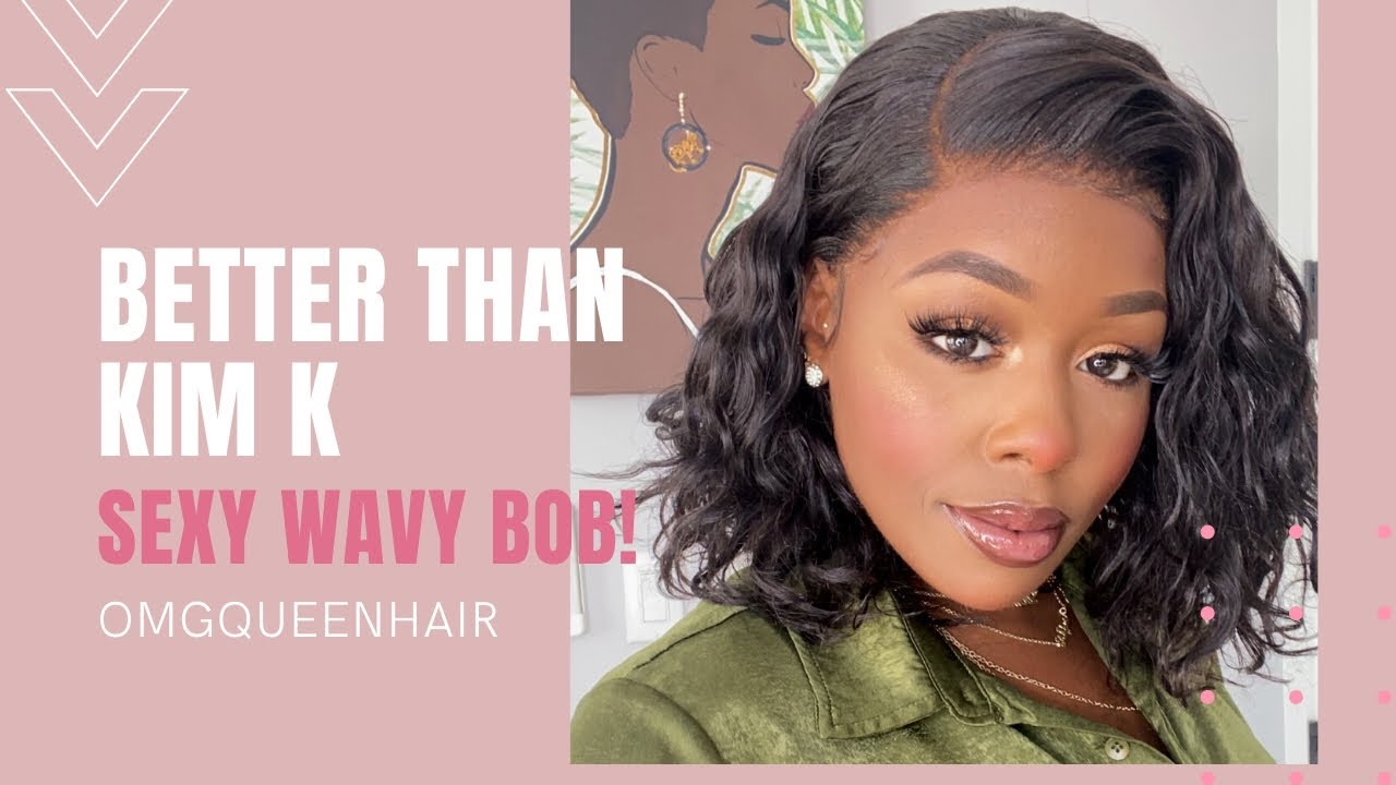 Better than KIM K! Sexy Affordable Wavy Bob! Complete Wig! Effortless