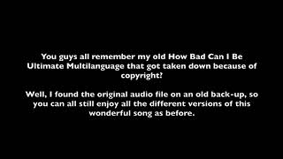 The Lorax How Bad Can I Be? - Ultimate Multilanguage