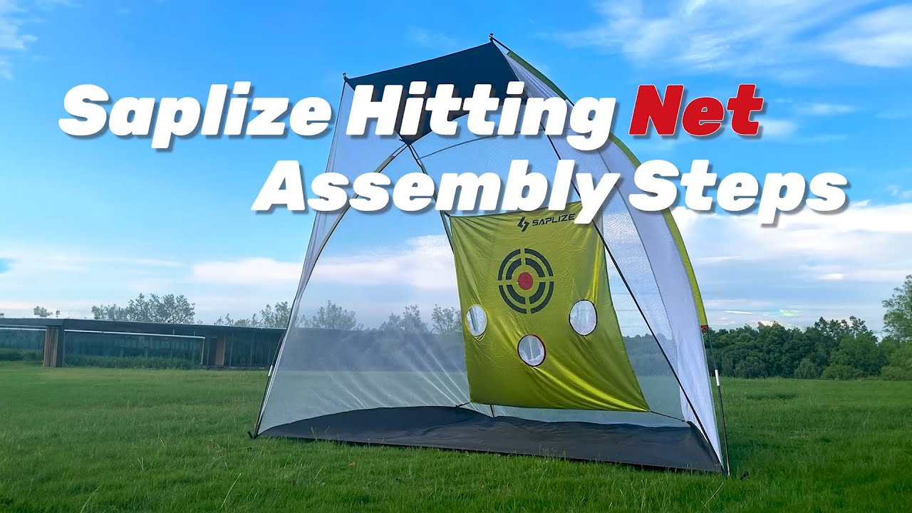 Saplize Hitting Practice Net New Version Assembly Steps GN09 - YouTube