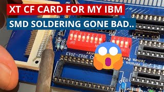Building and testing a XT CF Card for the my IBM PS/2 - Difficult soldering!
