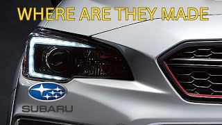 WHO ARE THE MAKER of SUBARU CARS AND WHERE ARE THEY BUILT?