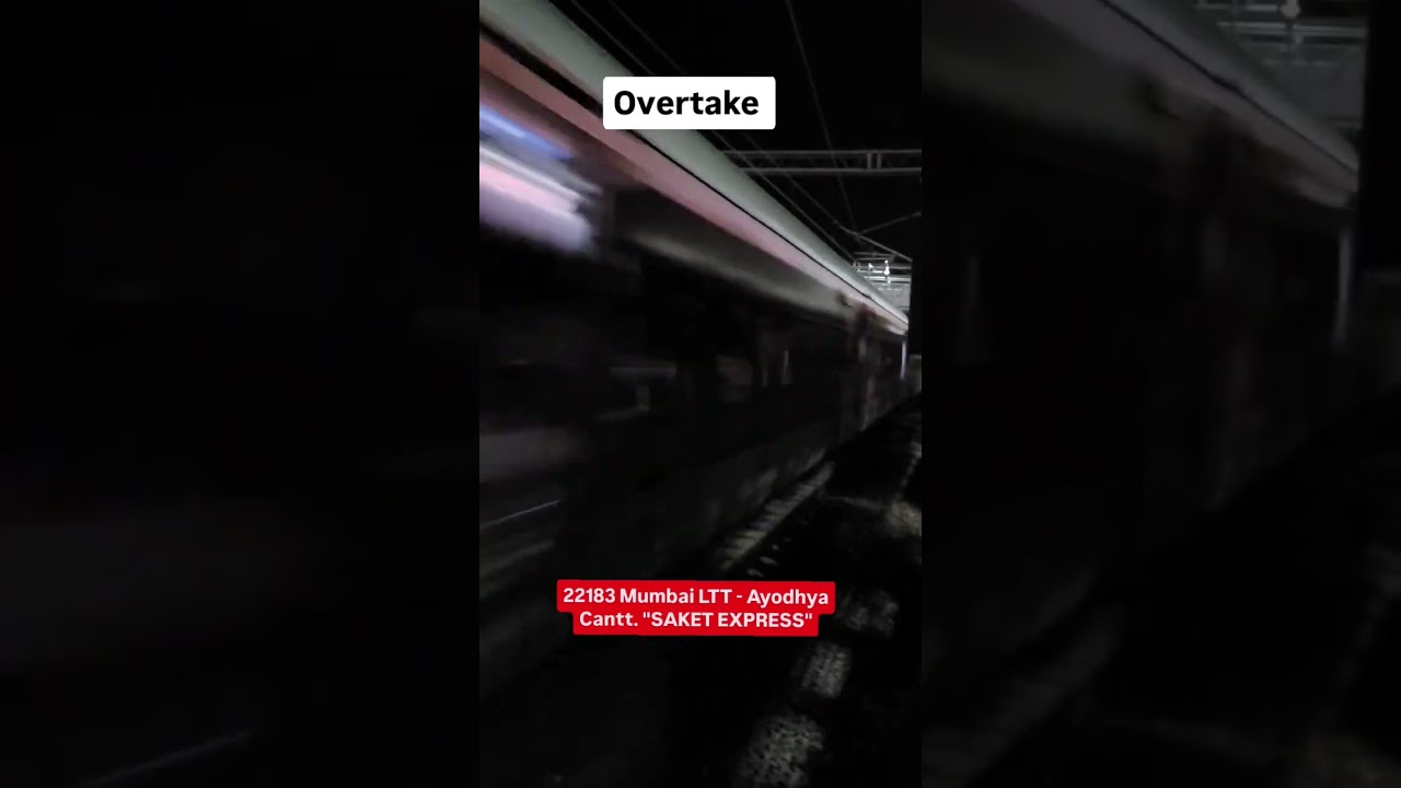 22183 Saket Express overtakes 11271 Vindhyachal Express!!