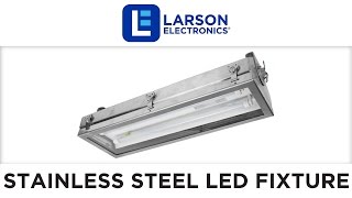 2ft Stainless Steel Hazardous Location Lighting LED Fixture - Class I, Div. II - Corrosion Resistant
