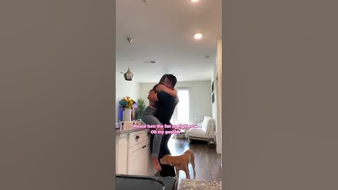 putting my wife on the counter to see her reaction #shorts