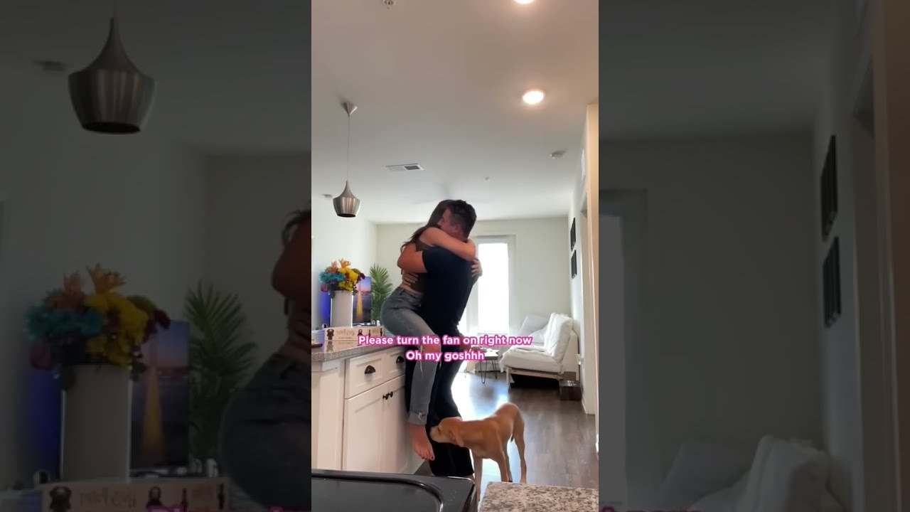 Putting My Wife On The Counter To See Her Reaction Shorts