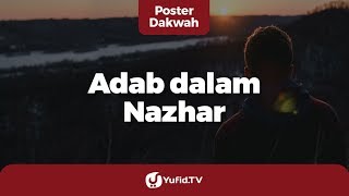 Adab dalam Nazhar Calon Istri (Persiapan sebelum Menikah dalam Islam) - Poster Dakwah Yufid TV