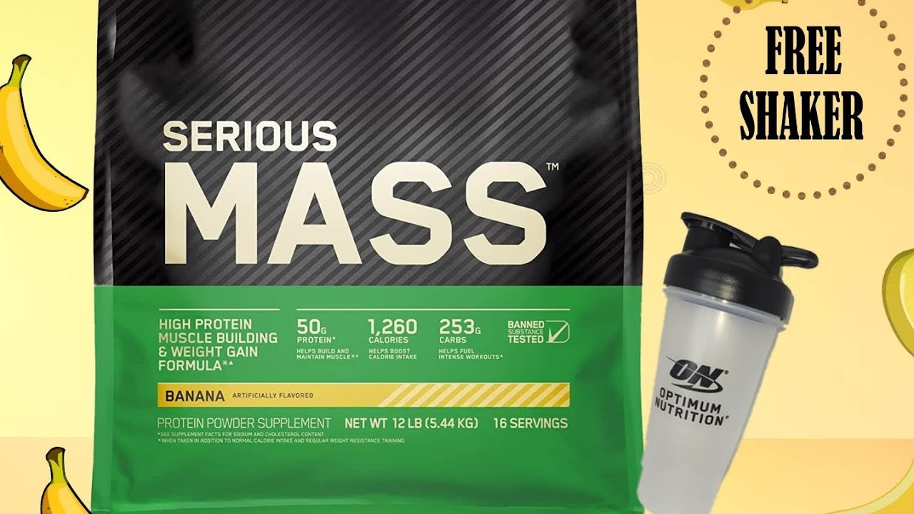 OPTIMUM NUTRITION SERIOUS MASS BANANA FLAVOR YouTube