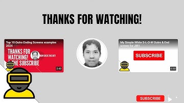 Our White Winter Outro & End screen for YouTUBE -JIB1