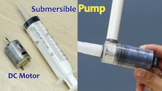 DIY DC Motor Water Pump  How to make a powerful water pump at home
