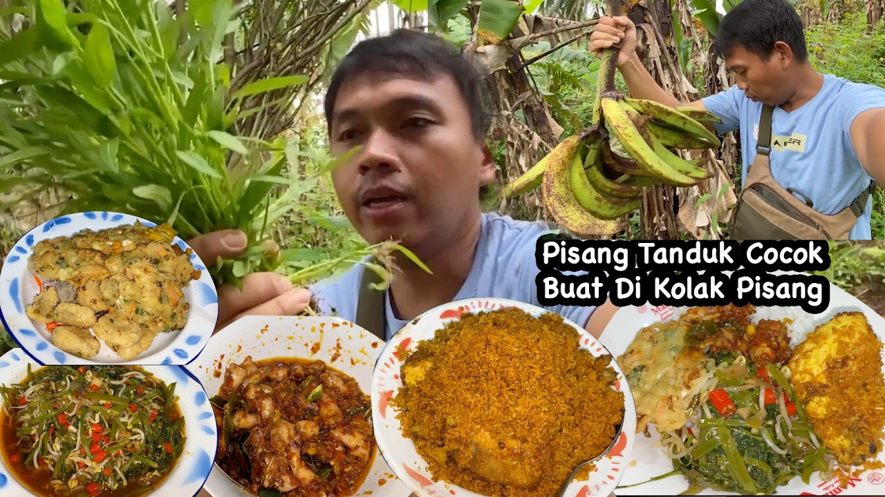 Memetik Sayuran Kangkung Dan Masak Masakan Spesial Untuk Berbuka Puasa