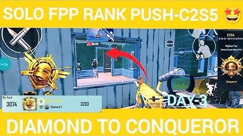 🇵🇰 PLATINUM/DIAMOND TO CONQUEROR SOLO FPP RANK PUSH-C2S5 🥰❤️//#solofpp #solofpprankpush