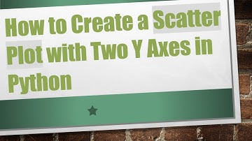 How to Create a Scatter Plot with Two Y Axes in Python