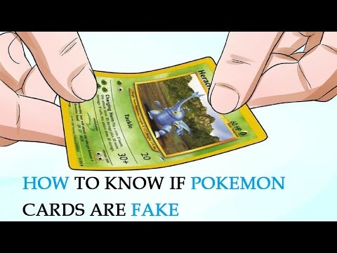 How to Know If Pokemon Cards Are Fake