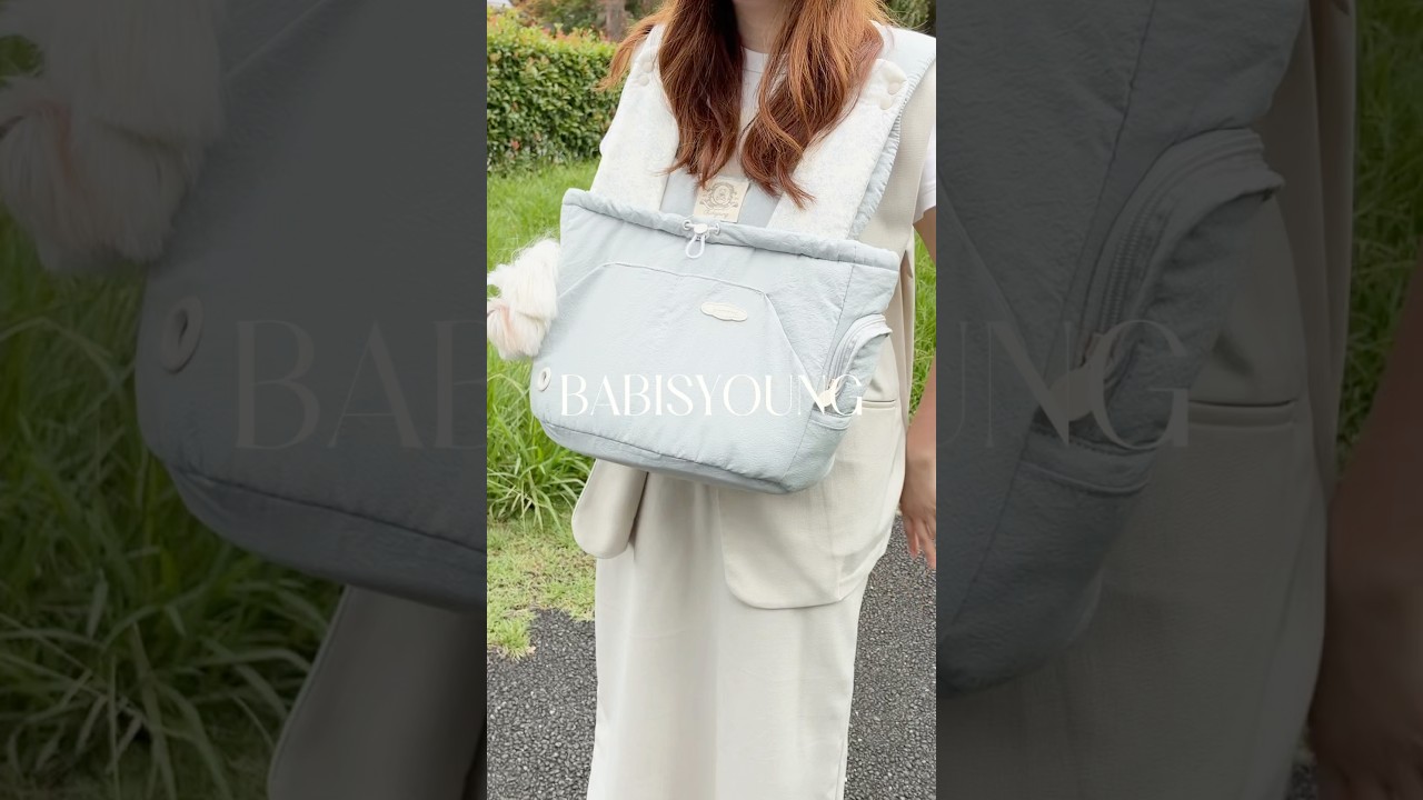 BABISYOUNG】愛犬が心地よく過ごせるキャリーバッグ｜Front Bebe Bag