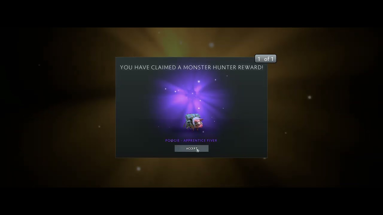 Dota 2 - Monster Hunter Event Poogie - Apprentice Fiver Unlock