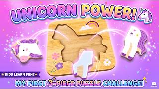Costruiamo un puzzle magico di un unicorno! 🦄✨ Puzzle da 3 pezzi per bambini screenshot 3