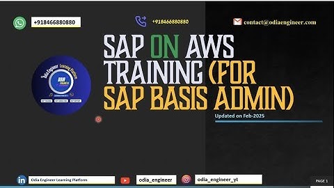 SAP ON AWS TRAINING @learnbtp @asksalary #sap #aws  #saponaws #sapbasis #s4hana  #sapcommunity