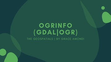 OGRINFO Introduction | GDAL/OGR Tutorial
