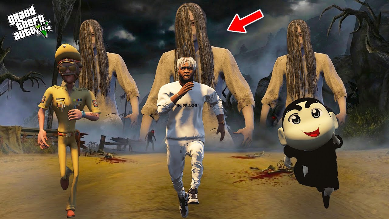 GTA V: Franklin & Shinchan Face a GHOST to Save Chingam 