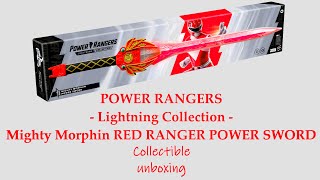 Power Rangers Lightning Collection - Mighty Morphin Red Ranger Power Sword Collectible - Unboxing